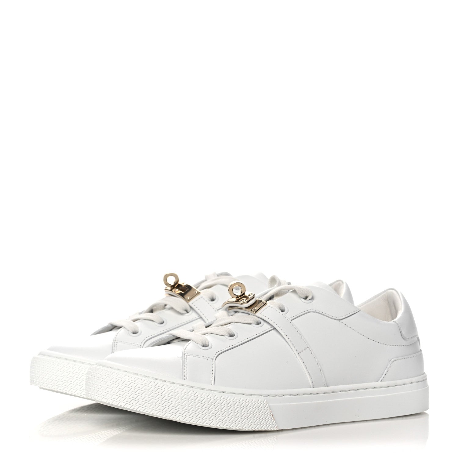 Hermes Calfskin Day Sneakers 38 White 3 of 8