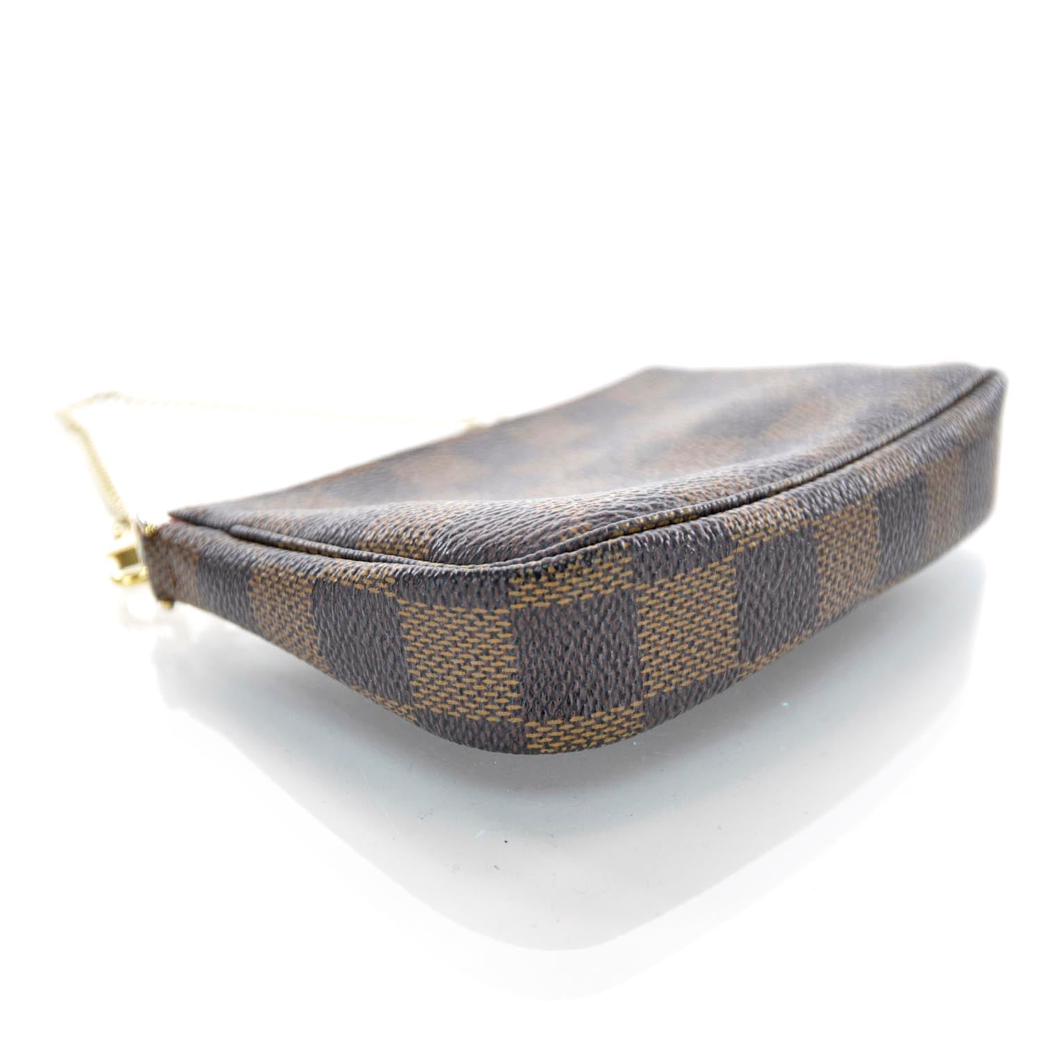 Louis Vuitton Damier Ebene Mini Pochette Accessories Bag 3 of 6