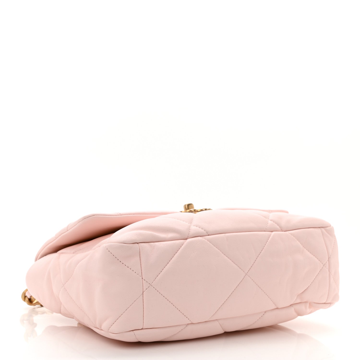 Chanel Lambskin Quilted Large Chanel 19 Flap Light Pink 4 of 10