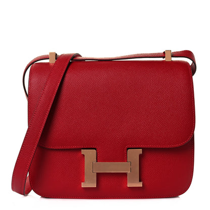 Hermes Epsom Constance 24 Rouge Casaque 1 of 20