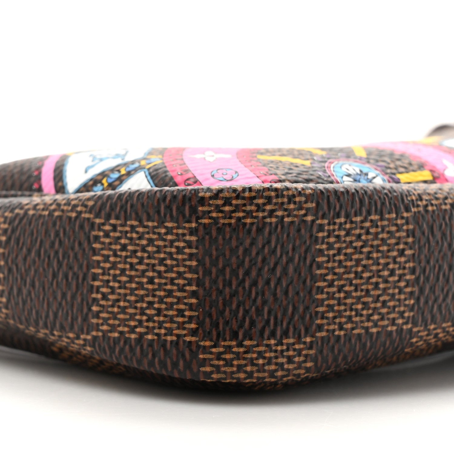 Louis Vuitton Damier Ebene 2020 Christmas Animation Big Wheel Mini Pochette Accessories Rose Ballerine 10 of 10