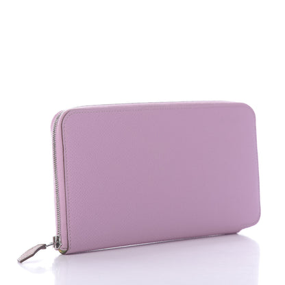 Hermes Epsom Silk'In Wallet Mauve Sylvestre 3 of 10