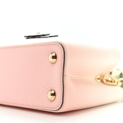 Louis Vuitton Taurillon Gradient Capucines BB Asnieres Green Rose 9 of 10