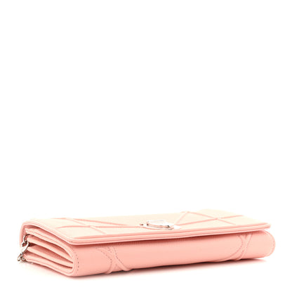 Christian Dior Grained Calfskin Diorama Wallet on Chain Pouch Nude 6 of 21