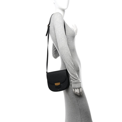 Celine Grained Calfskin Small Trotteur Black 2 of 20