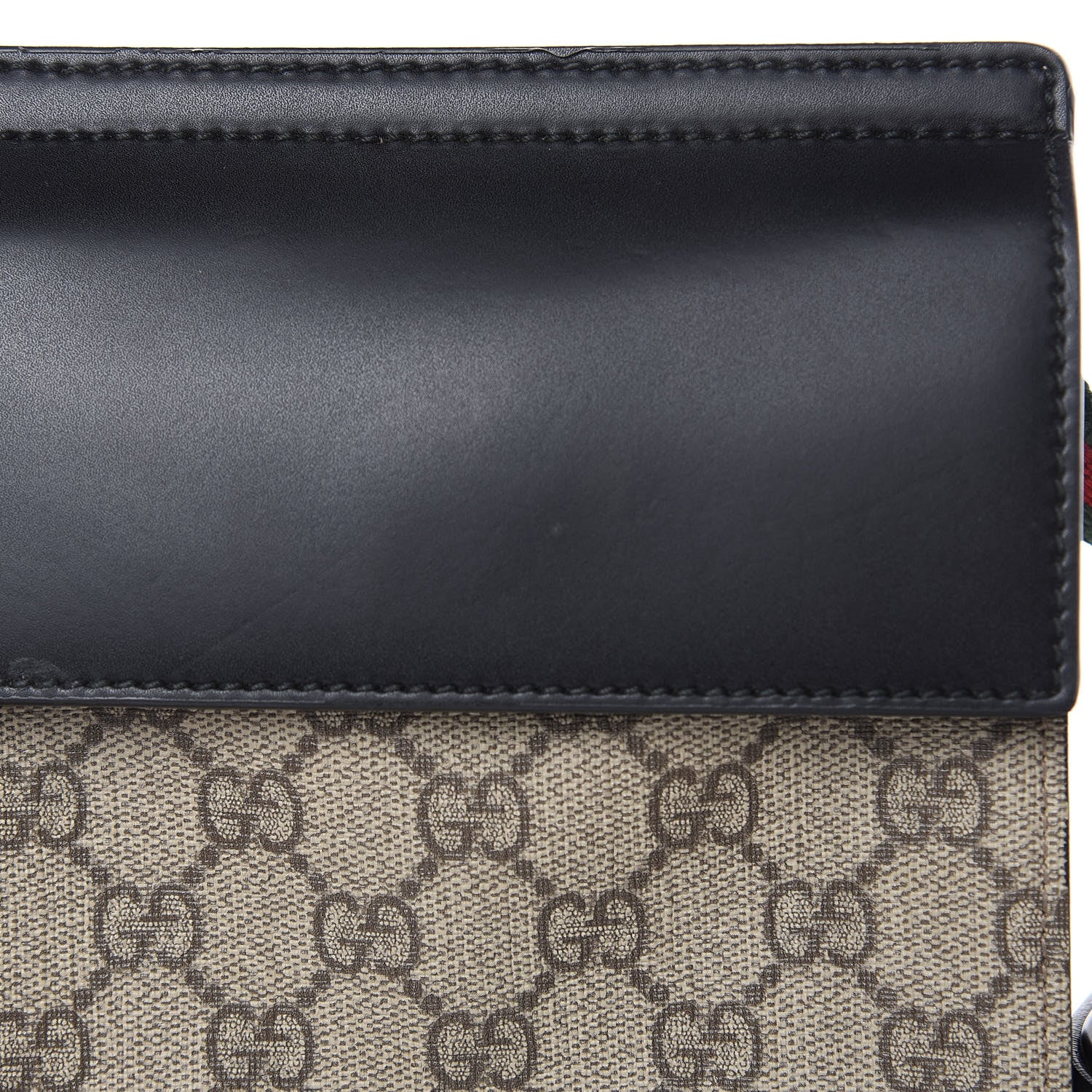 Gucci GG Supreme Monogram Web Belt Bag Black 8 of 8