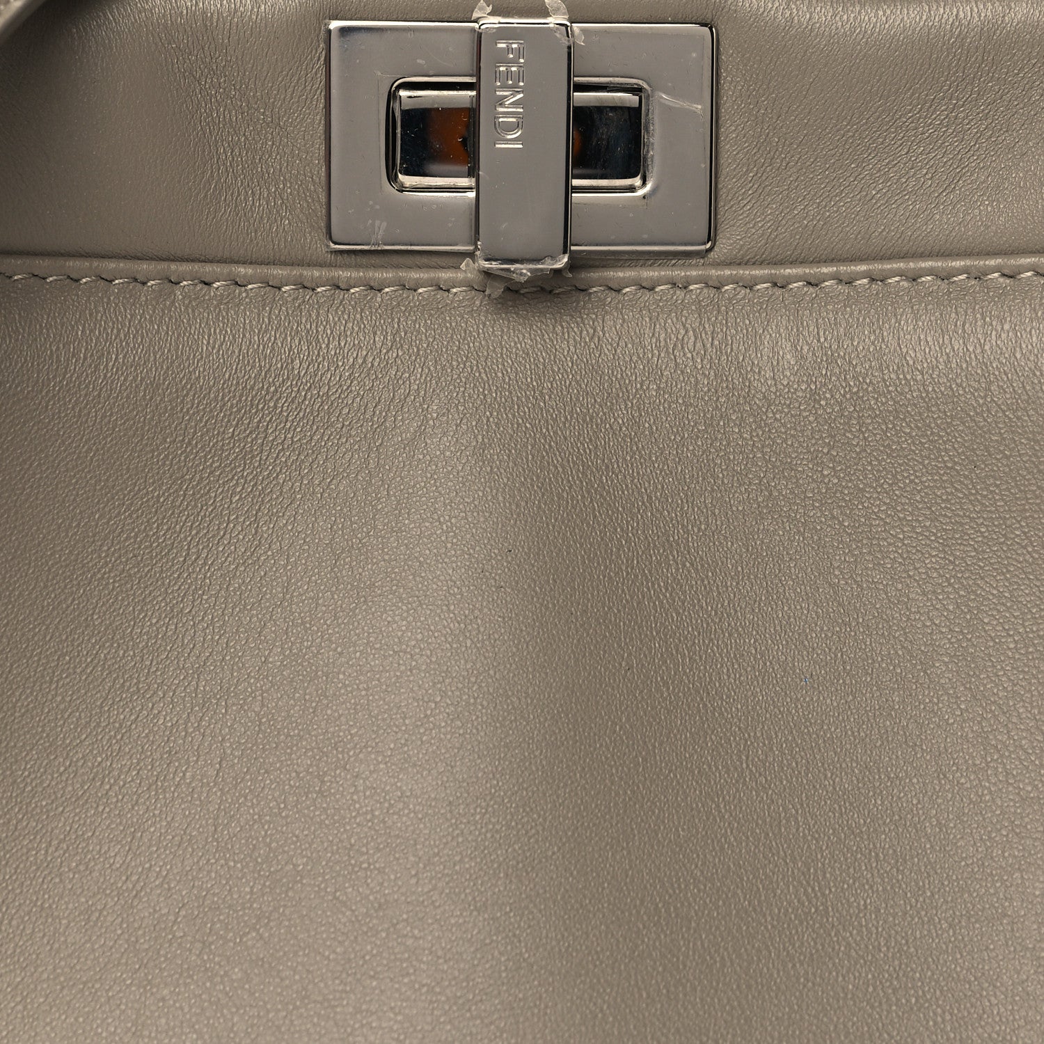 Fendi Nappa Stacked Bar Mini Peekaboo Iconic Satchel Tortora 7 of 9