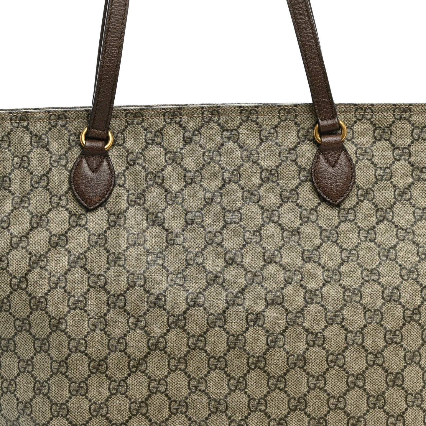GG Supreme Monogram Medium Ophidia Shopping Tote Ebony