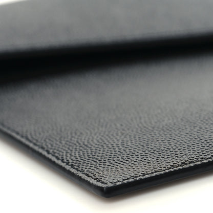 Saint Laurent Grain De Poudre Uptown Pouch Black 9 of 10