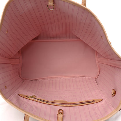Louis Vuitton Damier Azur Neo Neverfull MM Rose Ballerine 4 of 4