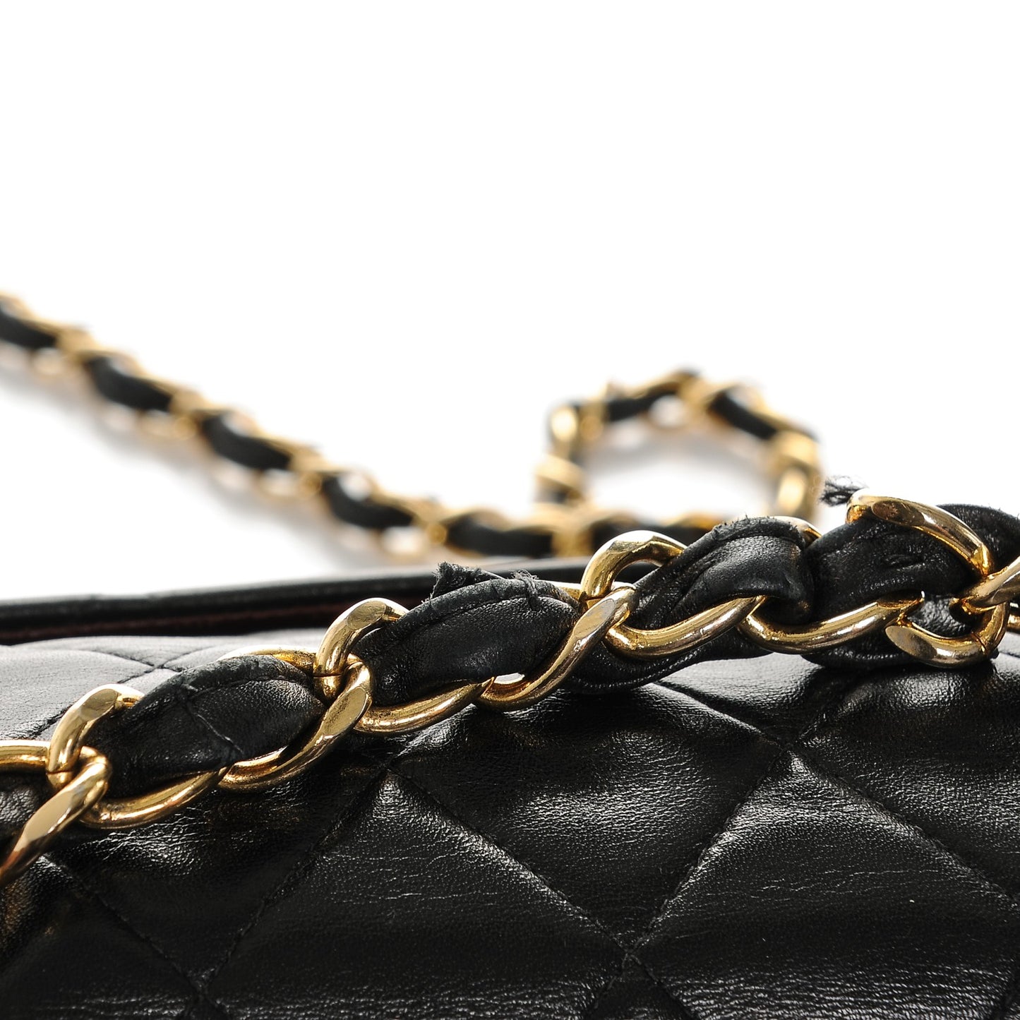 Lambskin Quilted XL Jumbo Single Flap Black