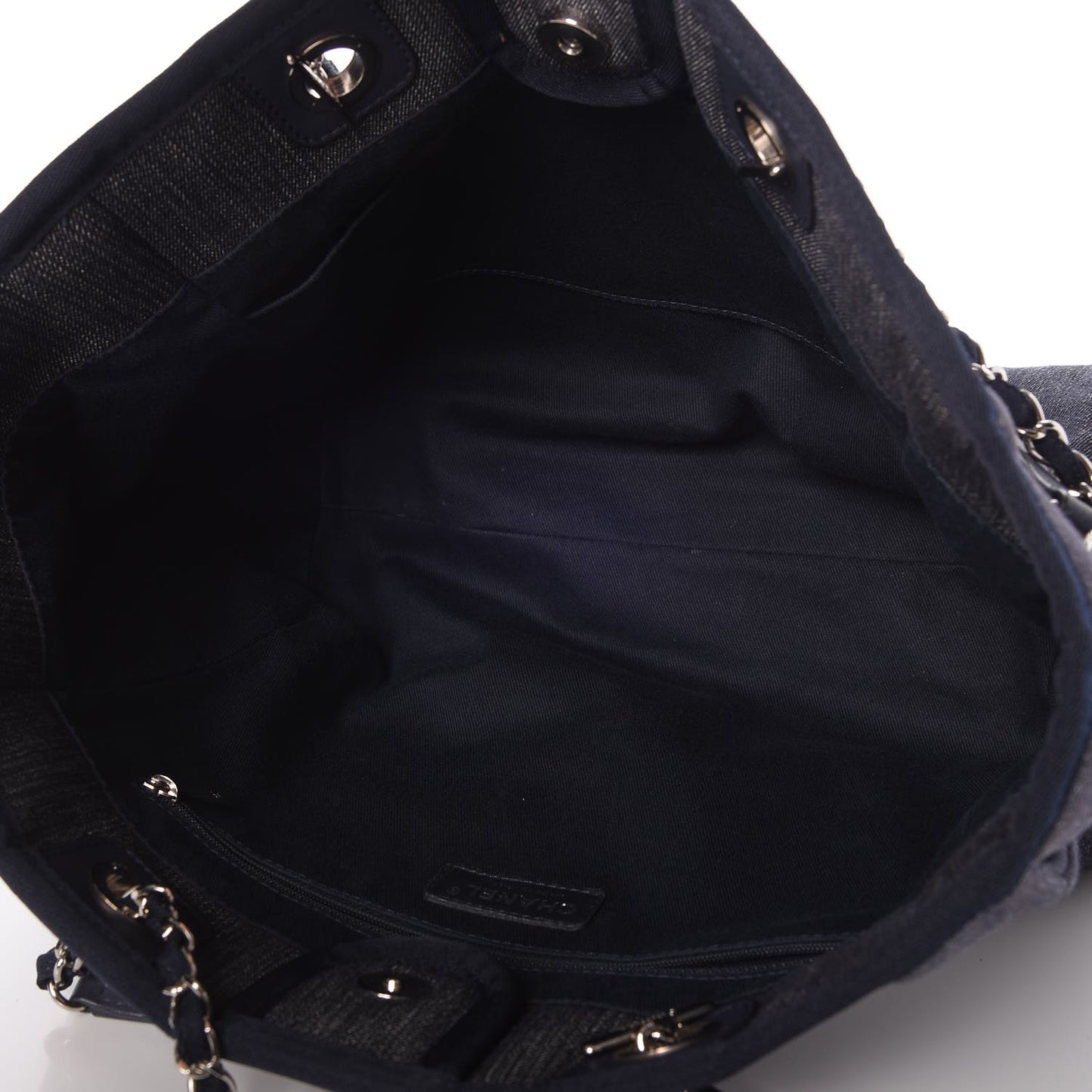 Canvas Small Deauville Tote Dark Blue