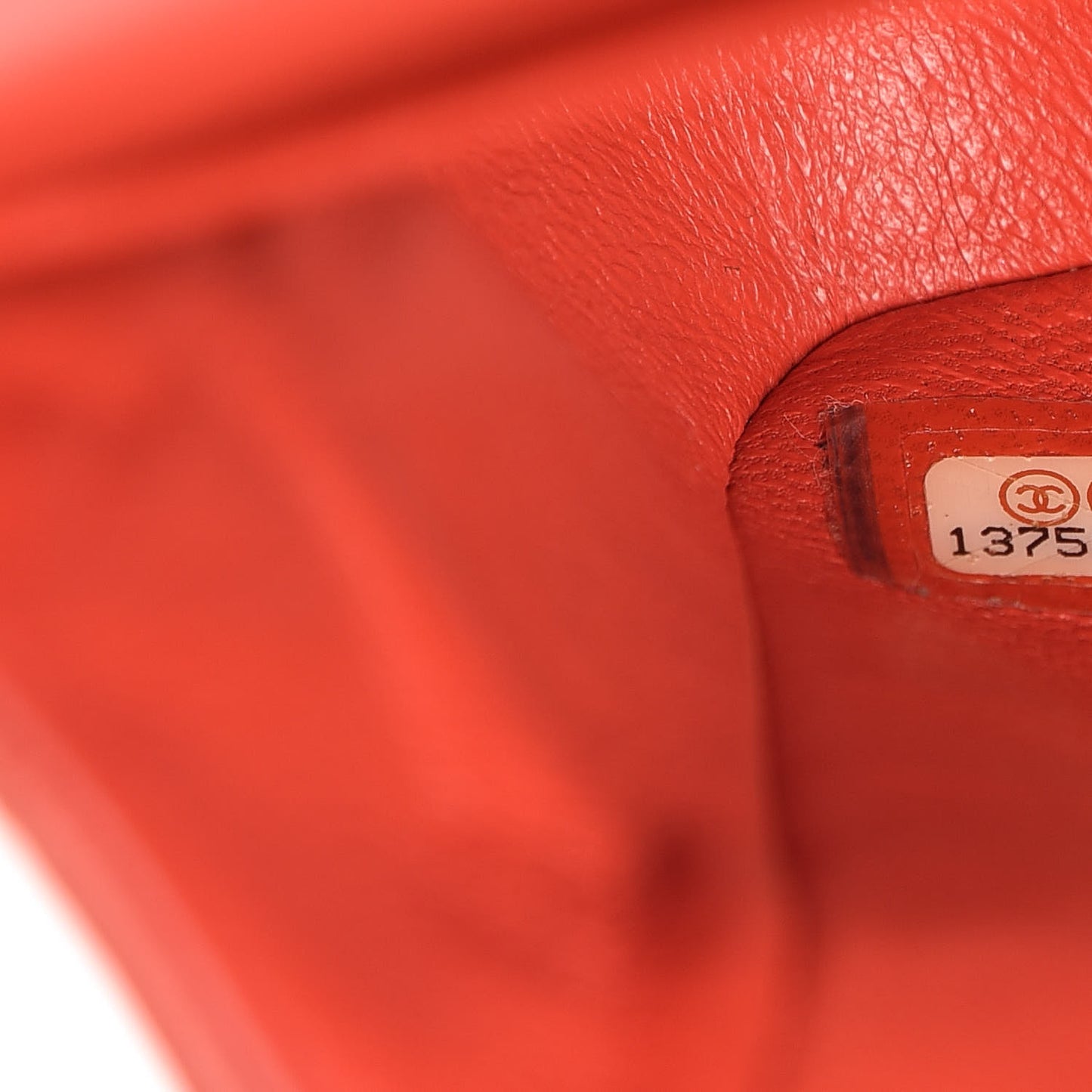 Lambskin Quilted Medium Double Flap Orange