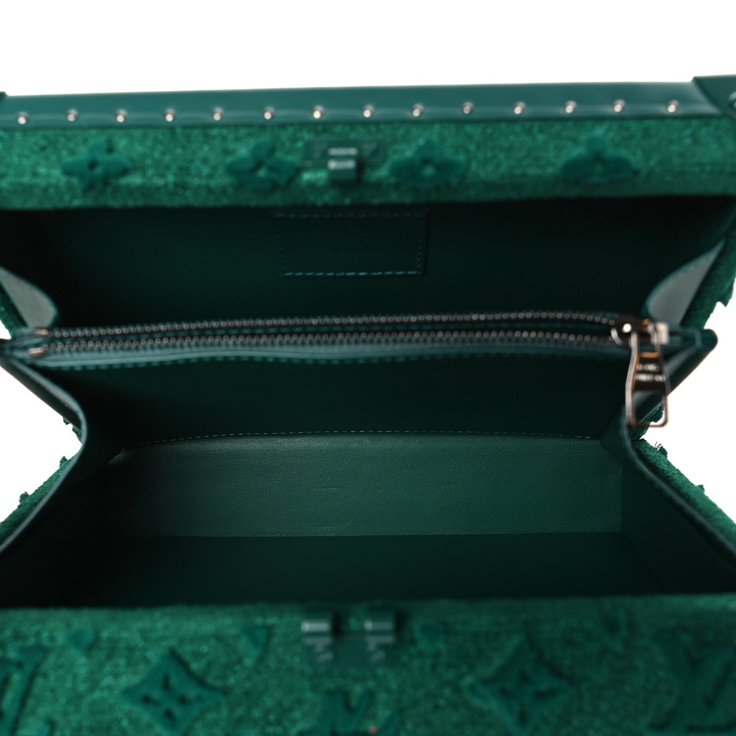 Louis Vuitton Monogram Tuffetage Clutch Box Green 1430635