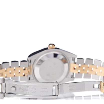 Rolex Stainless Steel 18K Yellow Gold Diamond 31mm Oyster Perpetual Datejust Watch Champagne 178273 5 of 10