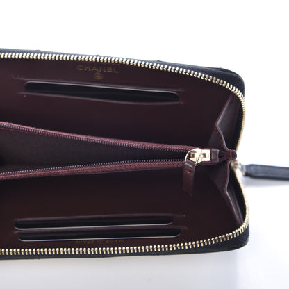 Chanel Lambskin Quilted Small Trendy CC Zip Around Wallet Black 5 of 9