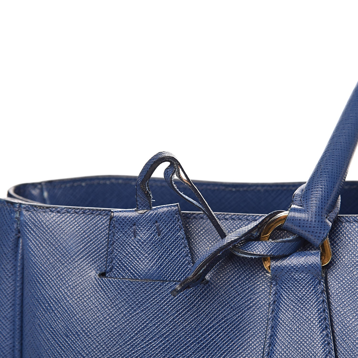 Prada Saffiano Lux Large Tote Bluette 13 of 20