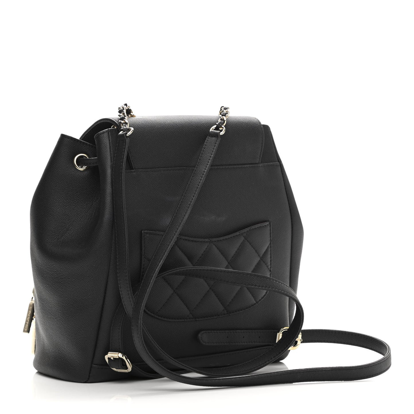 Caviar Quilted Business Affinity Backpack Black