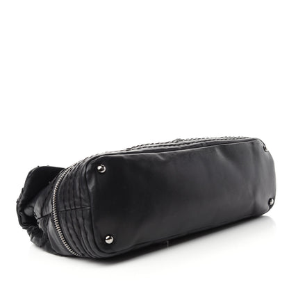 Chanel Calfskin Stitched Large Expandable Flap Bag Black 6 of 16