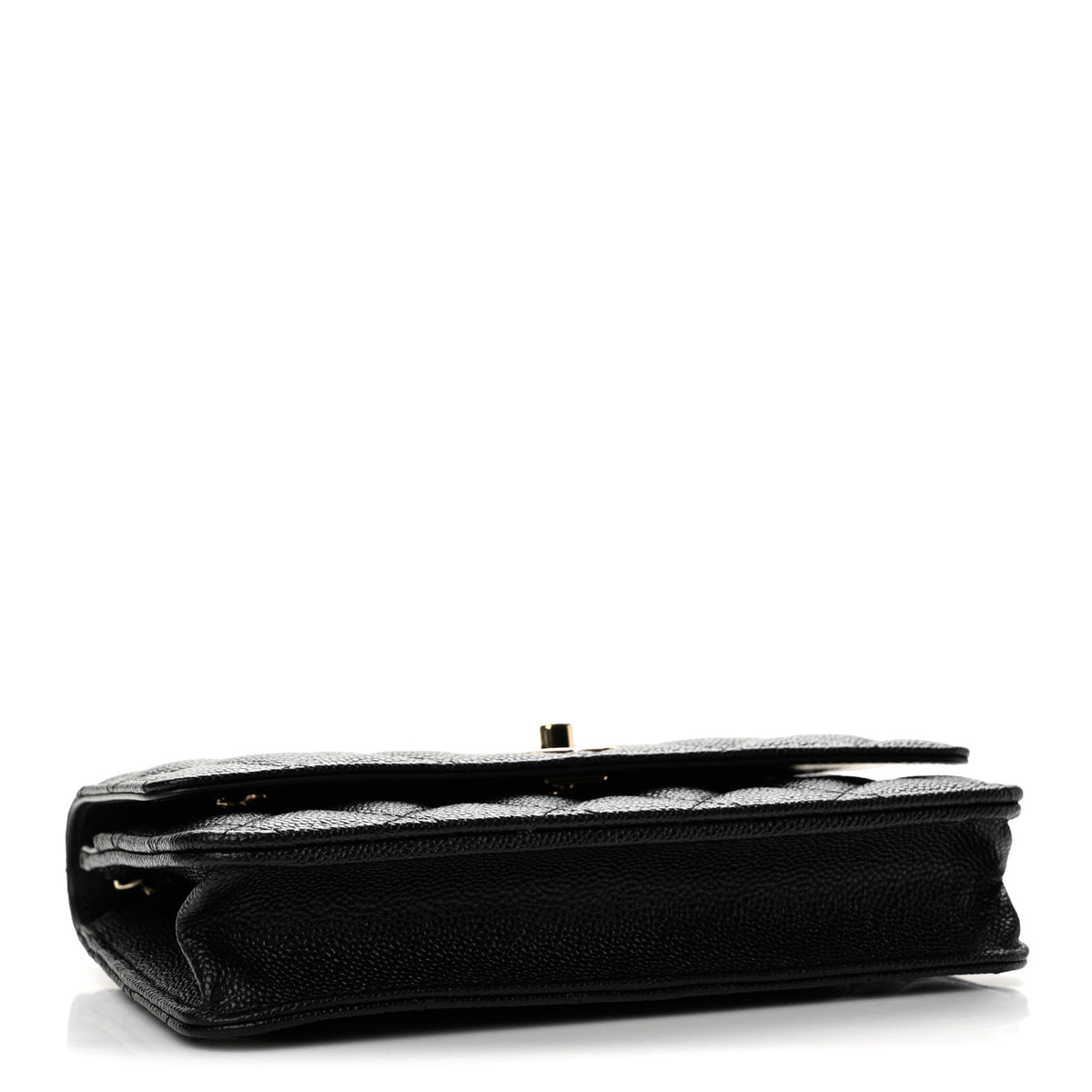 Chanel Caviar Quilted Bow Wallet On Chain WOC Black 4 of 13
