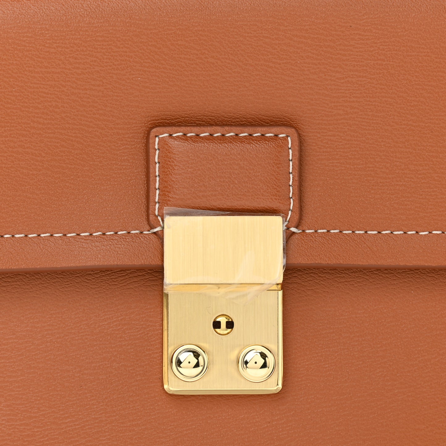 Calfskin Pashli Clutch Cognac