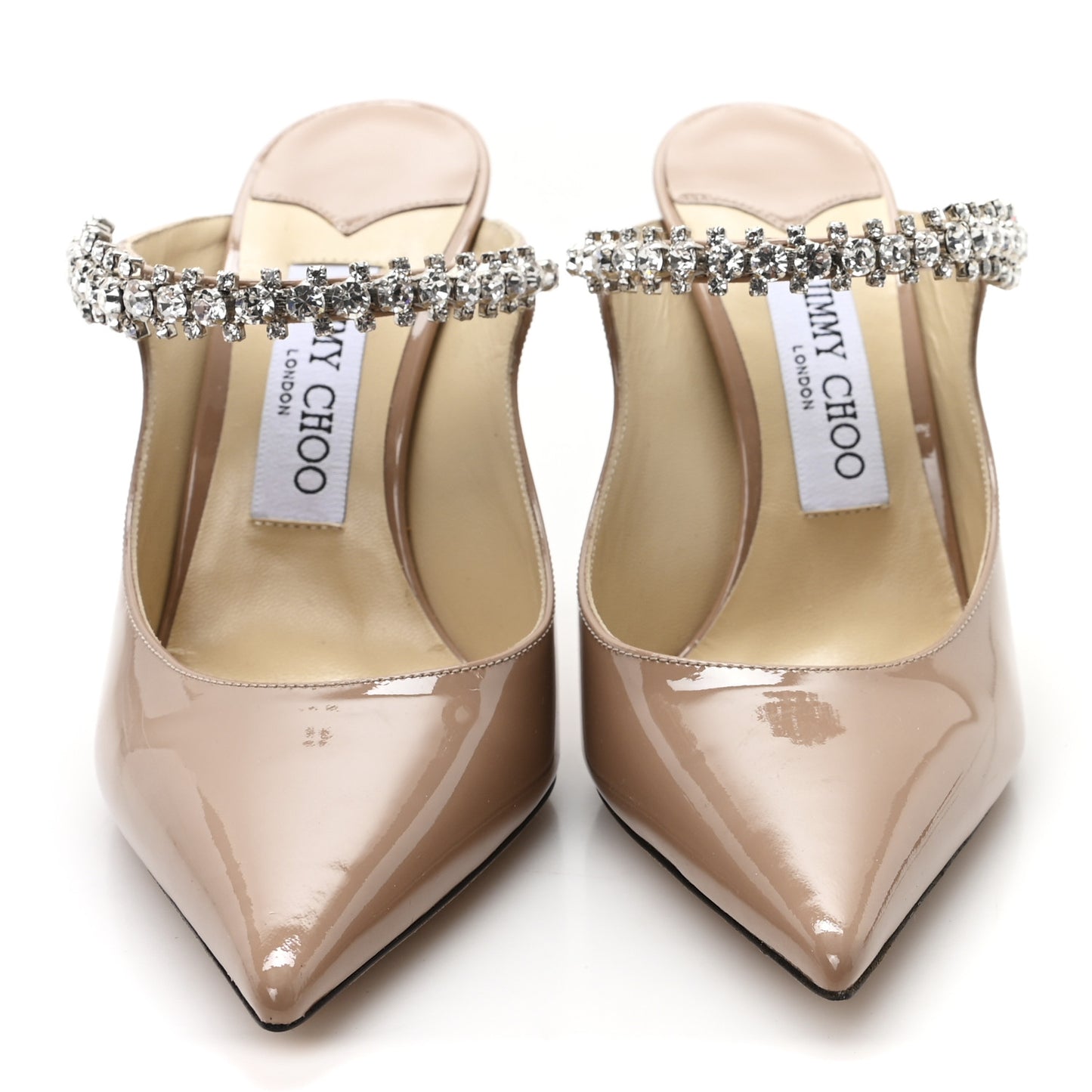 Patent Crystal Bing 100 Pumps 37 Ballet Pink