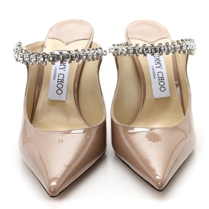 Jimmy Choo Patent Crystal Bing 100 Pumps 37 Ballet Pink 3 of 8