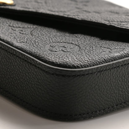 Louis Vuitton Empreinte Pochette Felicie Chain Wallet Black 9 of 9