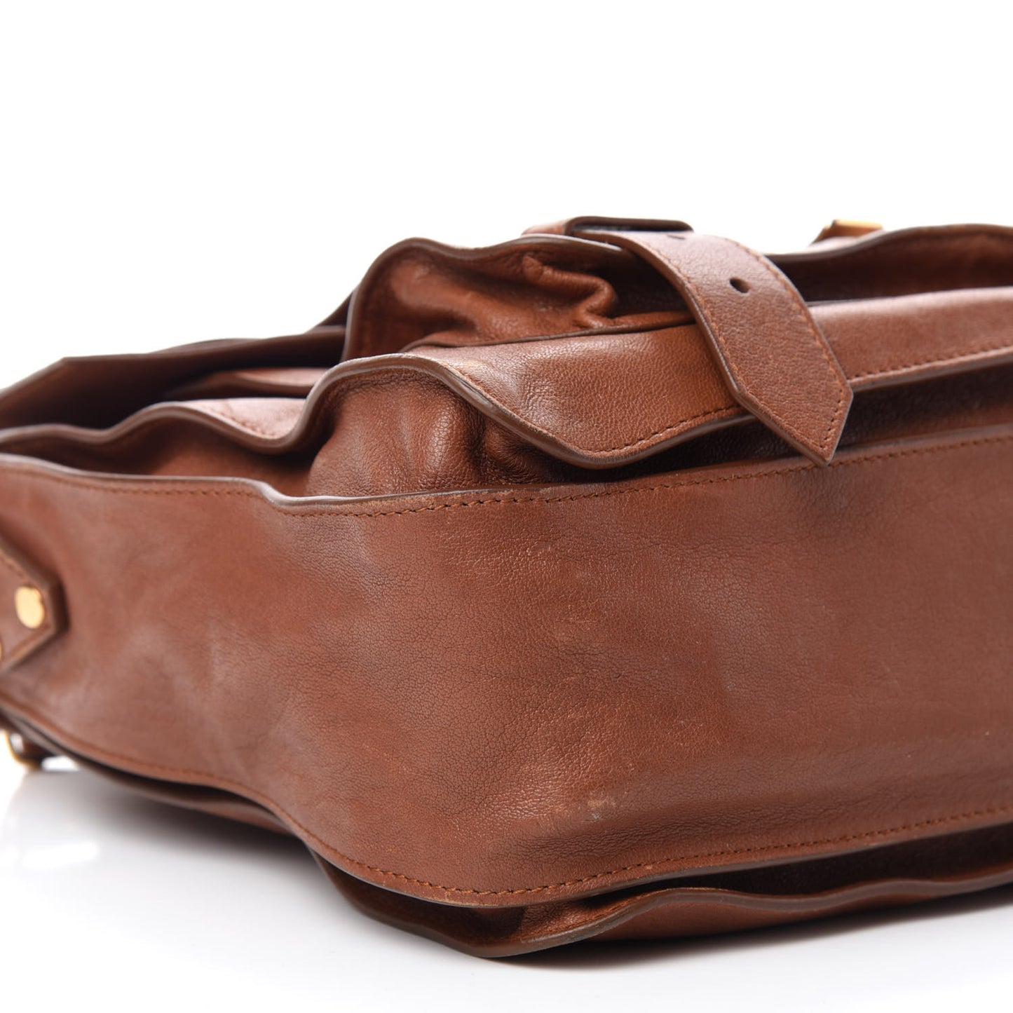 Lambskin Medium PS1 Satchel Saddle