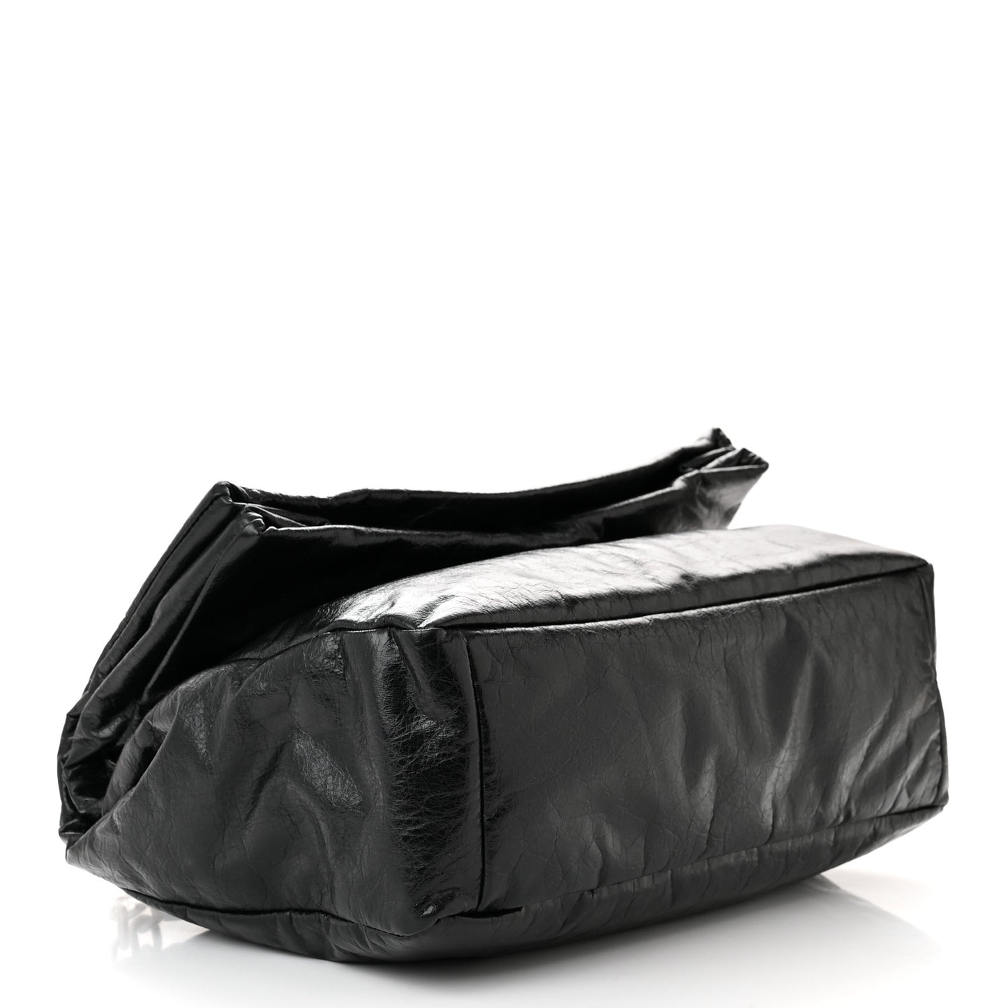 Arena Calfskin Medium Monaco Chain Shoulder Bag Black
