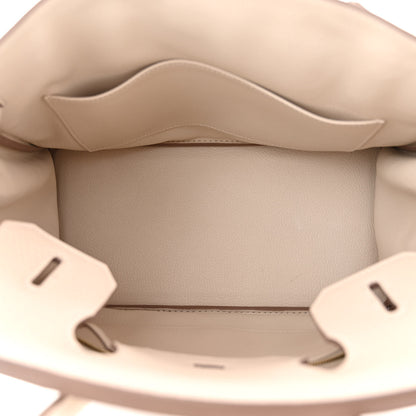 Hermes Taurillon Clemence Birkin 30 Craie 5 of 11