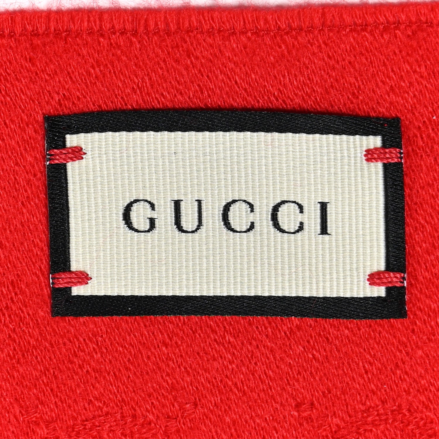Gucci Cashmere GG Monogram Gem Lux Scarf Flame 3 of 6