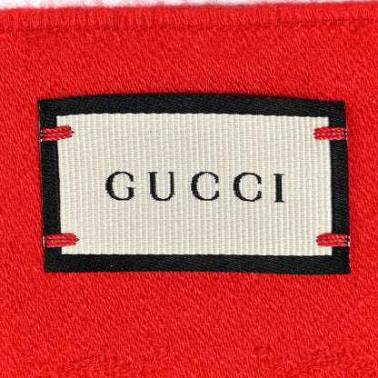 Gucci Cashmere GG Monogram Gem Lux Scarf Flame 3 of 6