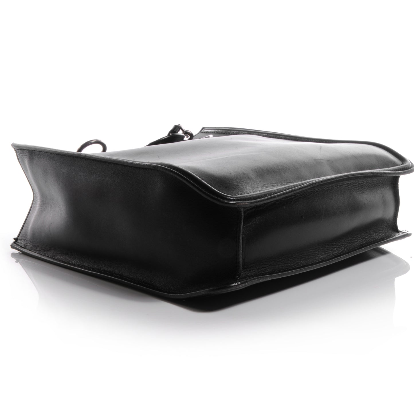 Calfskin Open Tote Black