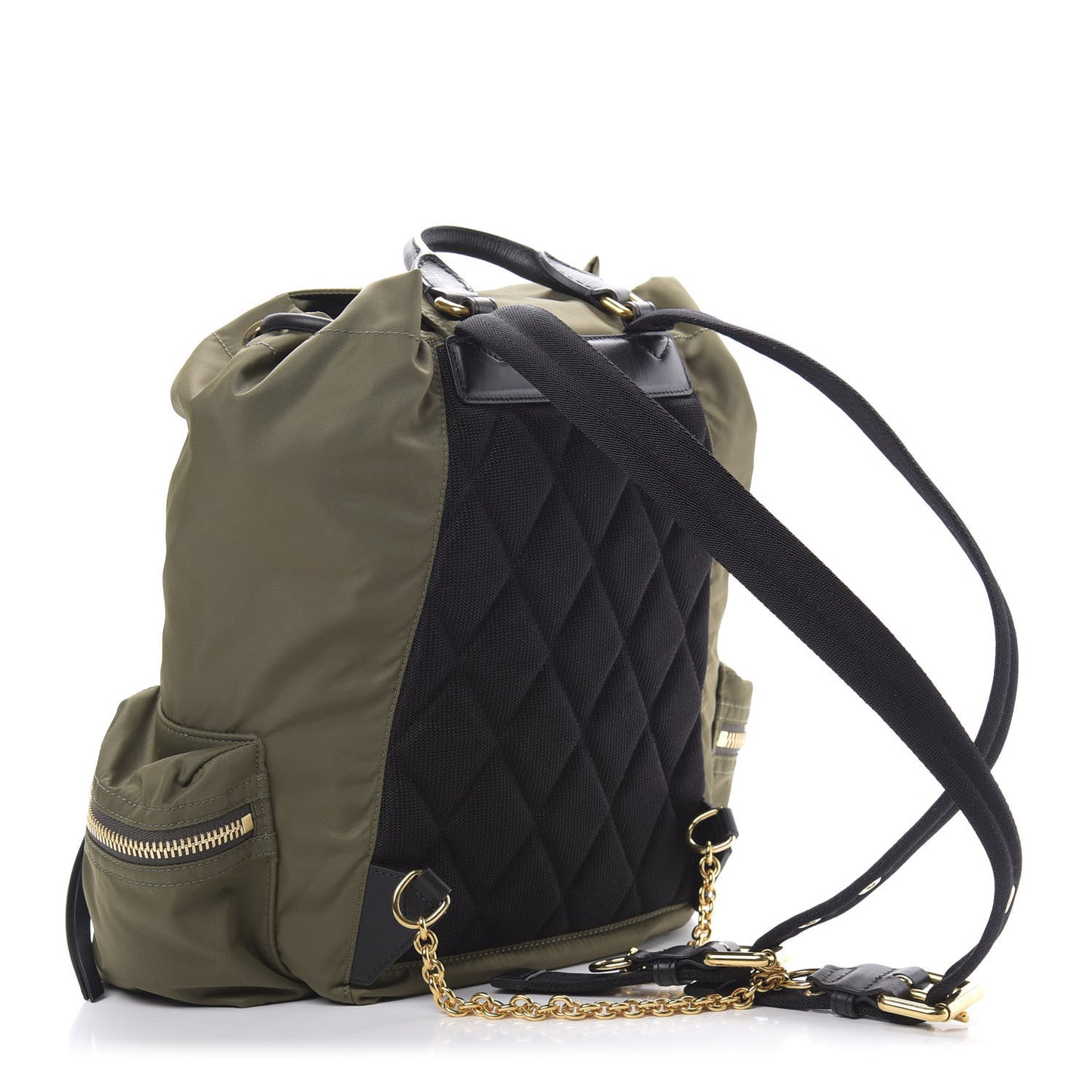 Nylon Medium Rucksack Backpack Green