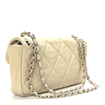 Chanel Glazed Caviar Quilted Small Nature Flap Bag Beige 3 of 9