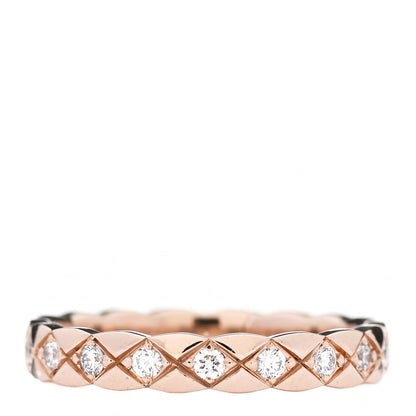 Chanel 18K Beige Gold Diamond Mini Coco Crush Ring 53 6.25 3 of 5