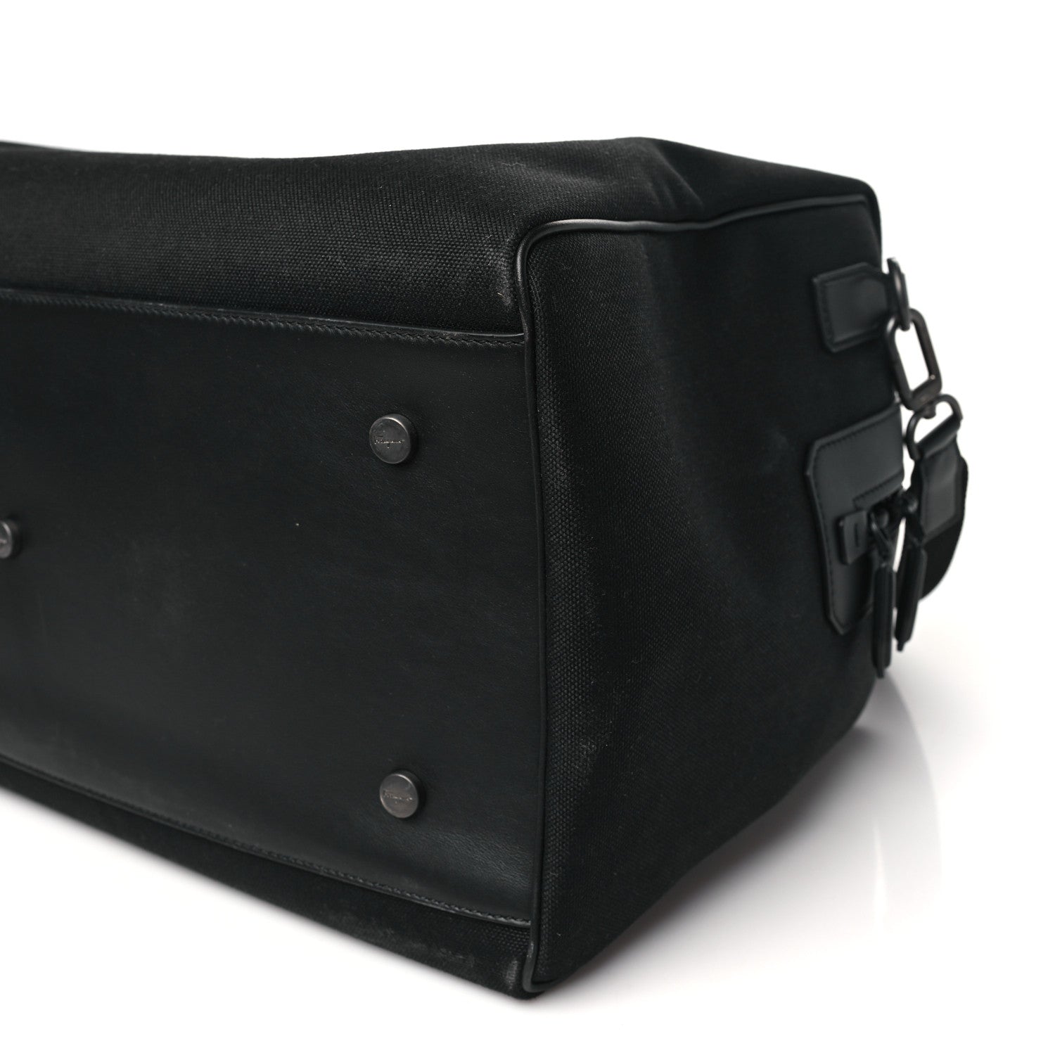 Salvatore Ferragamo Canvas 1927 Signature Duffle Black 8 of 8