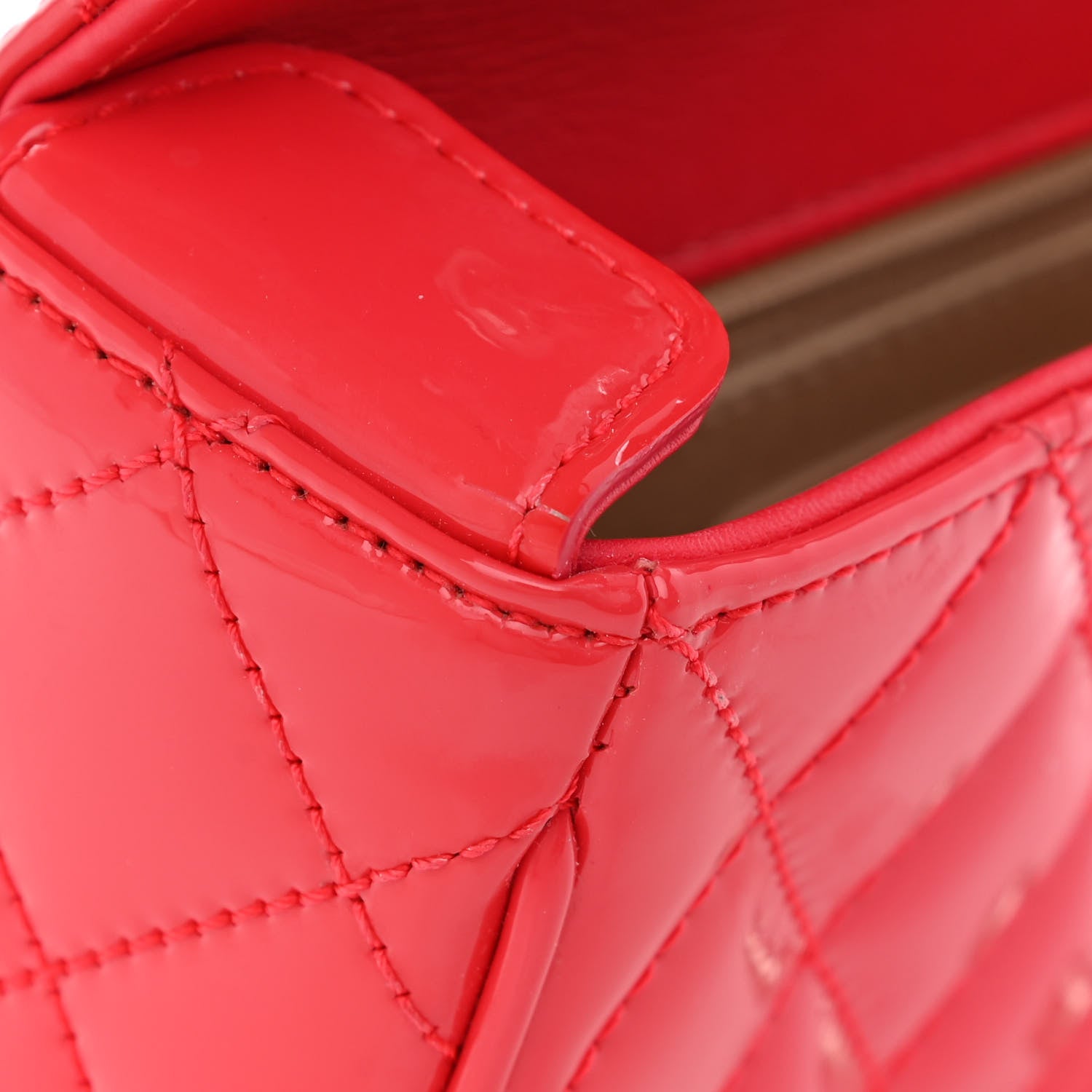 Chanel Patent Quilted Small Coco Boy Flap Pink 11 of 11