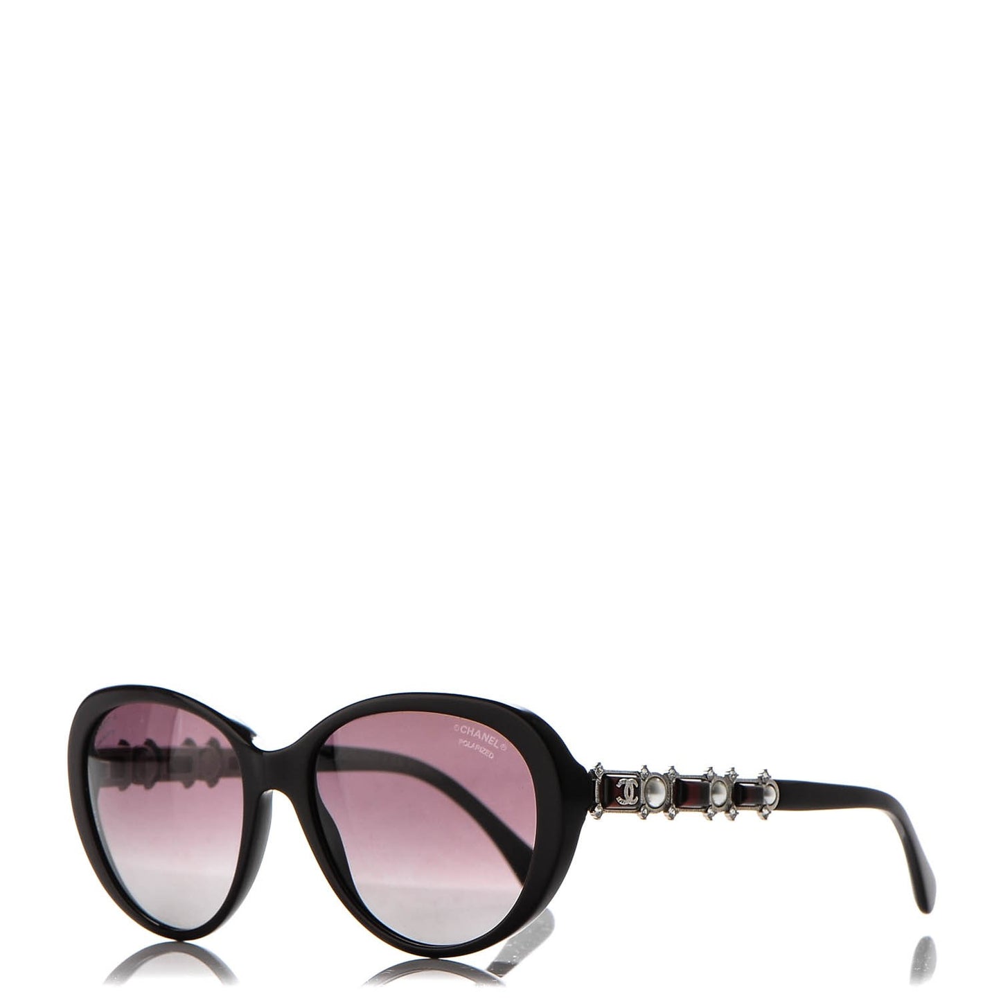 Pearl Crystal Bijoux Sunglasses 5337 Burgundy