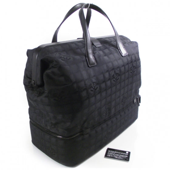 Chanel Nylon Travel Luggage Black 3 of 11