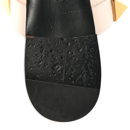 Valentino Garavani Calfskin Roman Stud Flat Mules 37.5 Light Ivory 13 of 15