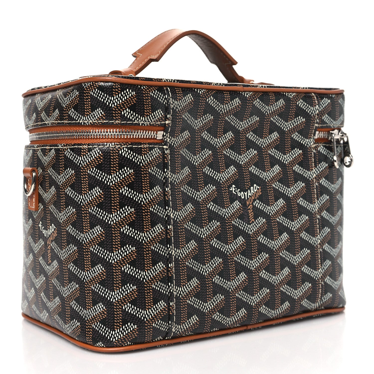 Goyard Goyardine Muse Vanity Case Black Gold 4 of 10