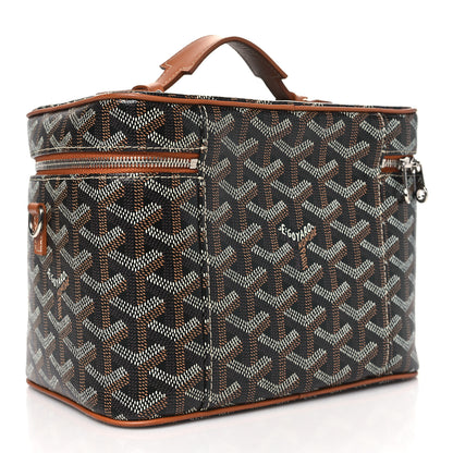 Goyard Goyardine Muse Vanity Case Black Gold 4 of 10