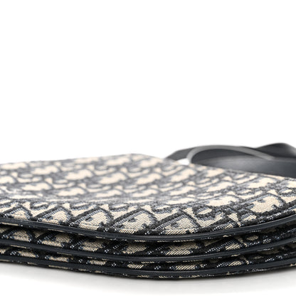 Christian Dior Oblique Saddle Pouch With Strap Navy Blue 12 of 14