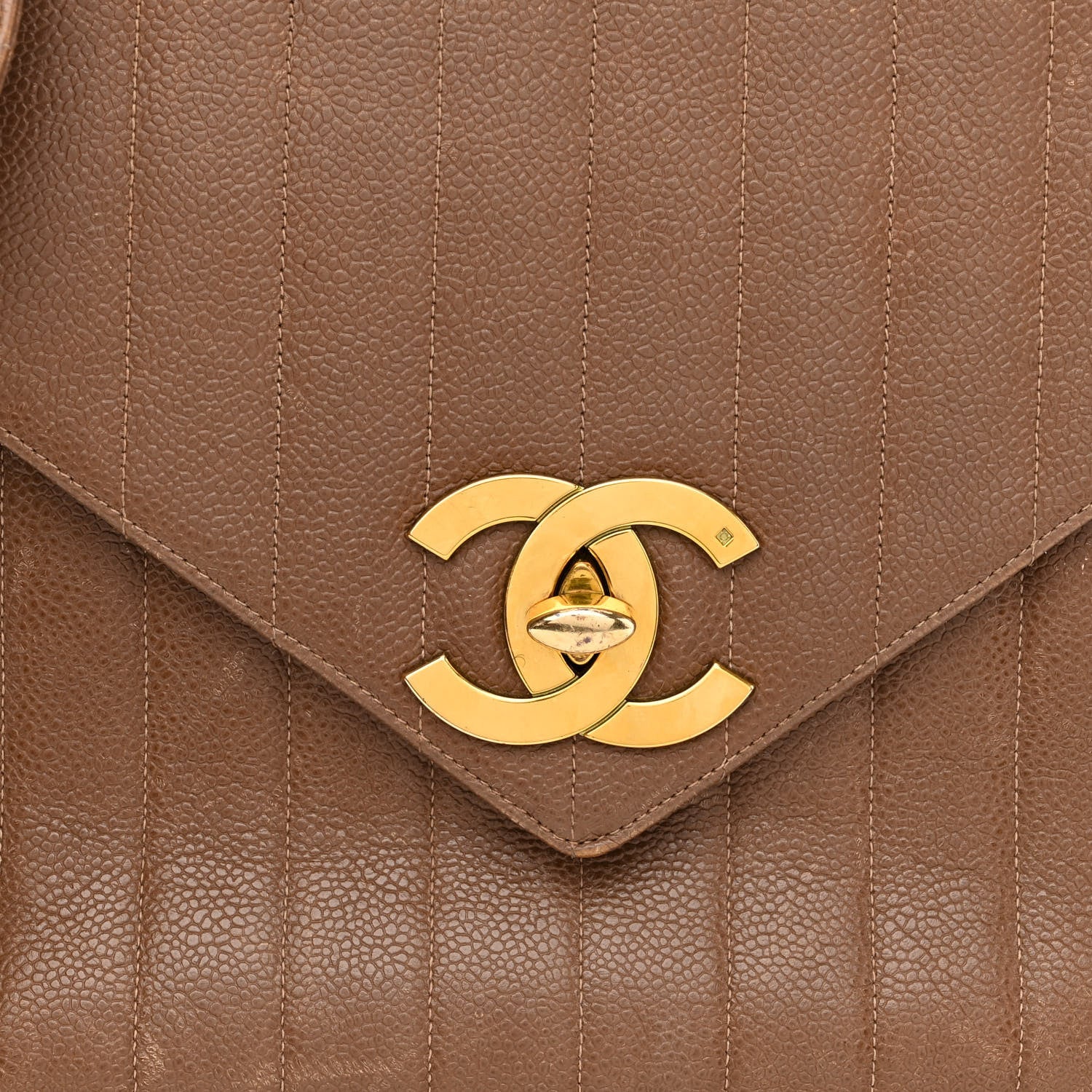 Chanel Caviar Vertical Quilt Camera Bag Brown 4 of 12