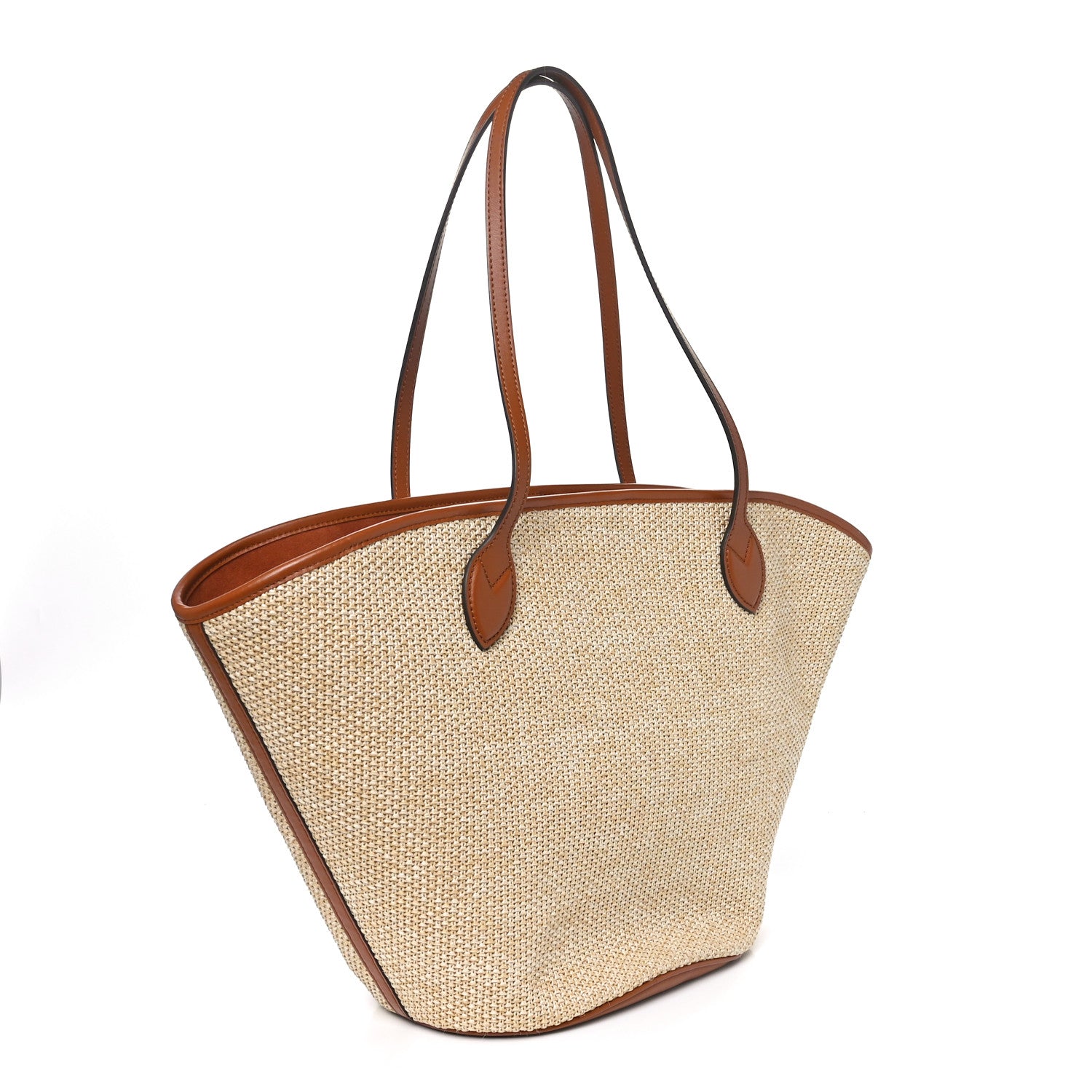 Louis Vuitton Raffia Saint Jacques Tote Caramel 2 of 11