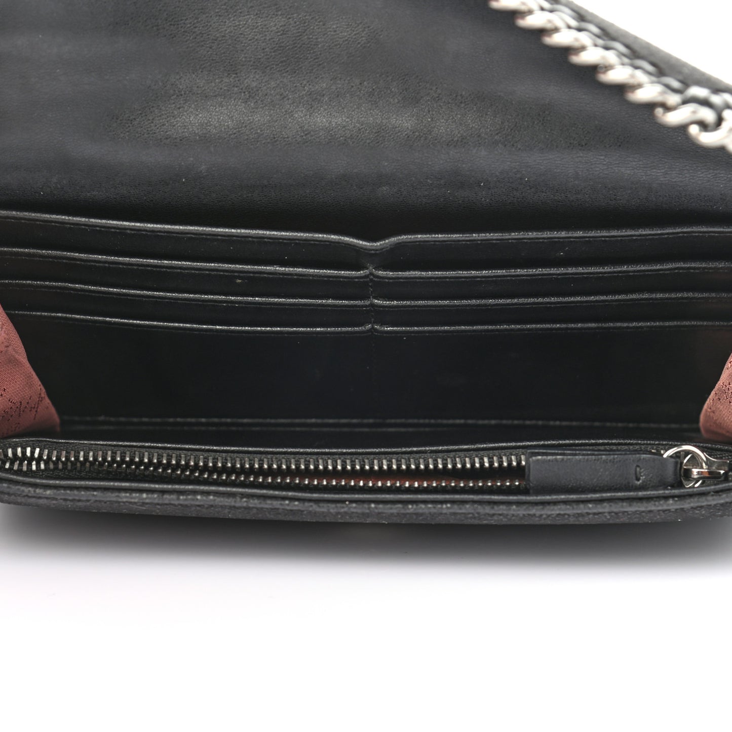 Shaggy Deer Falabella Flap Wallet Black