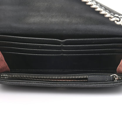 Stella McCartney Shaggy Deer Falabella Flap Wallet Black 5 of 8