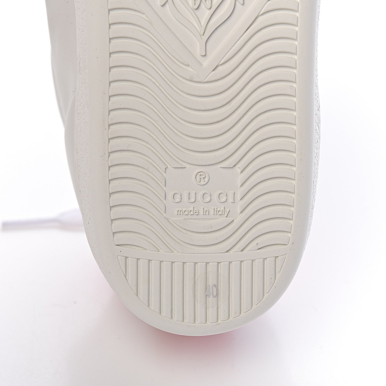 Gucci Calfskin Crystal Web LOVED Embroidered Ace Sneakers 40 White 7 of 10